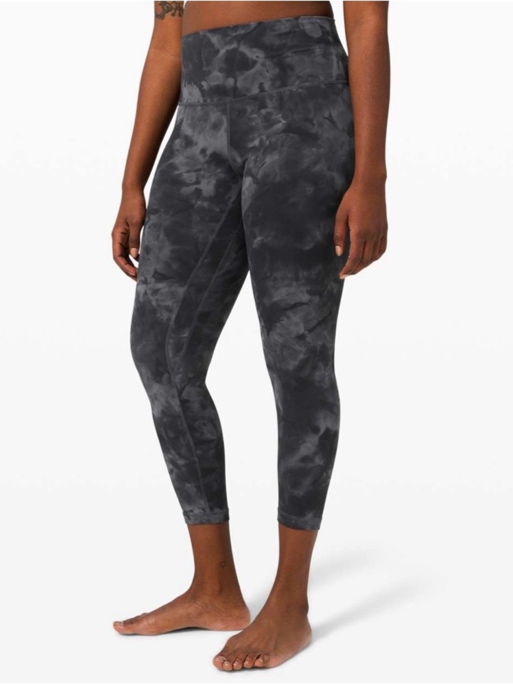 lululemon Align Pant 25" Diamond Dye Pitch Grey Graphite Grey Size 8